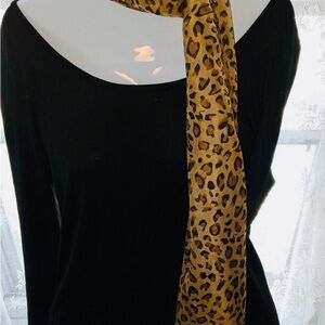 Leopard Print Scarf